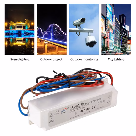 Single Output LED Driver 12V 15A 180W Switching Power Supply for LED Strip Light and Security Camera
